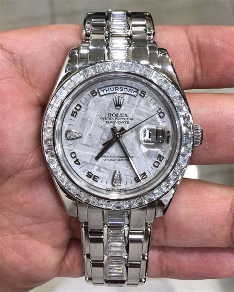 rolex platinum diamond pearlmaster|platinum rolex with diamonds.